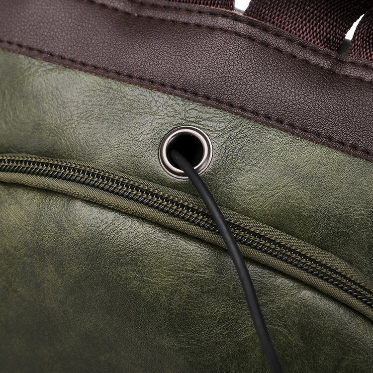Maryam™ | Stylish and versatile leather backpack with large capacity