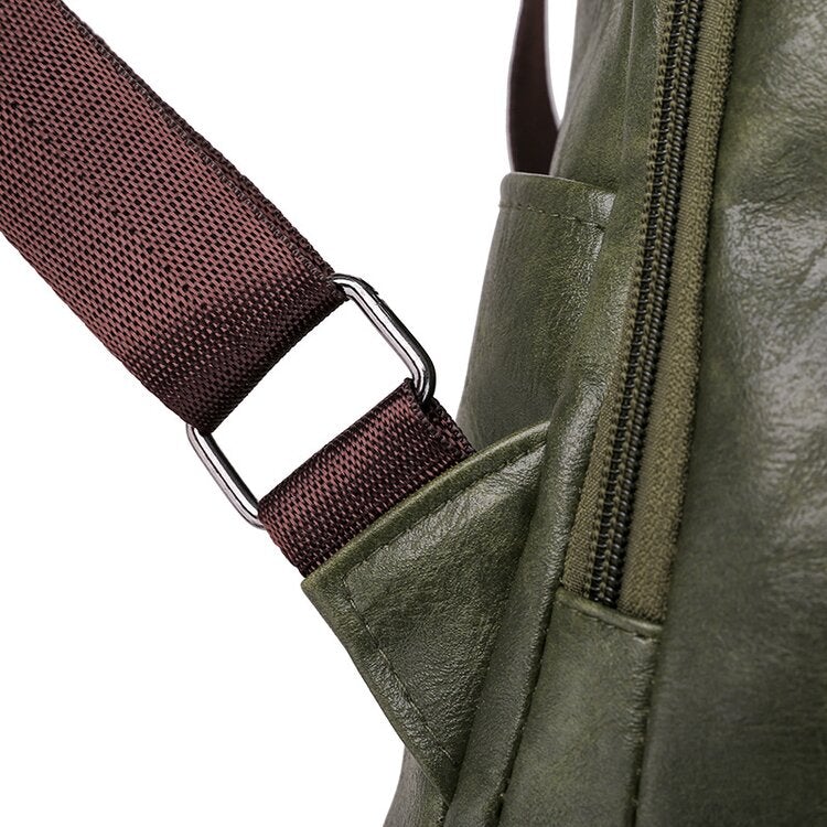 Maryam™ | Stylish and versatile leather backpack with large capacity