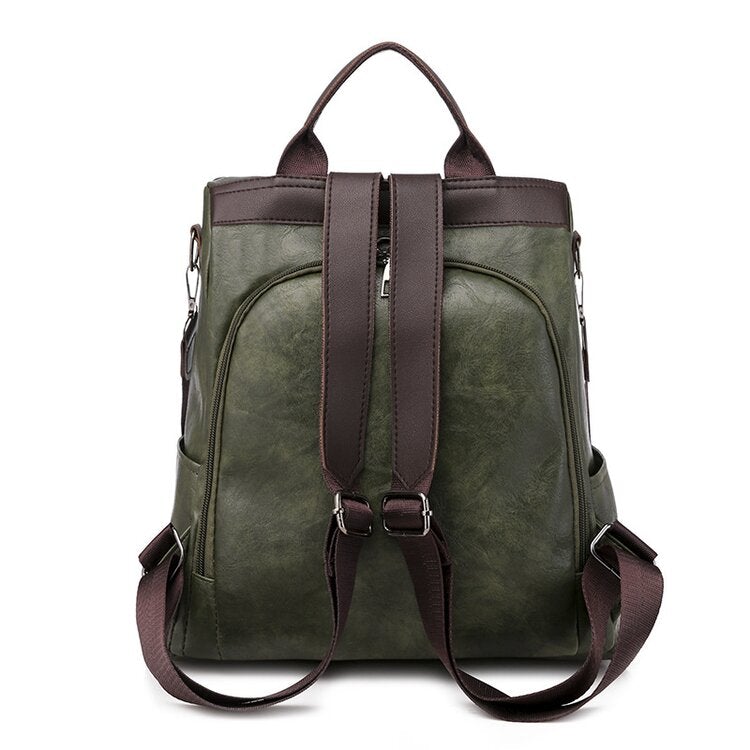 Maryam™ | Stylish and versatile leather backpack with large capacity