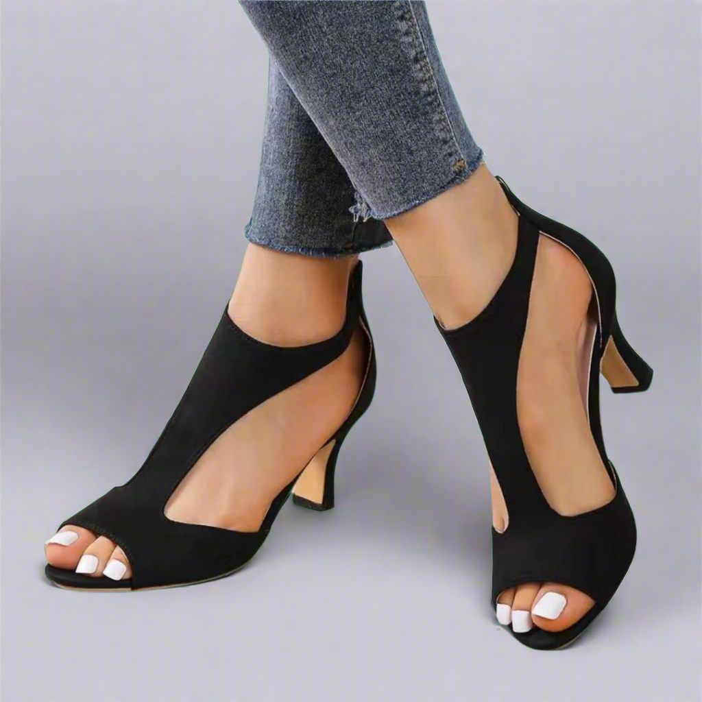 Marga™ | Orthopedic sandal with heel made of high quality material