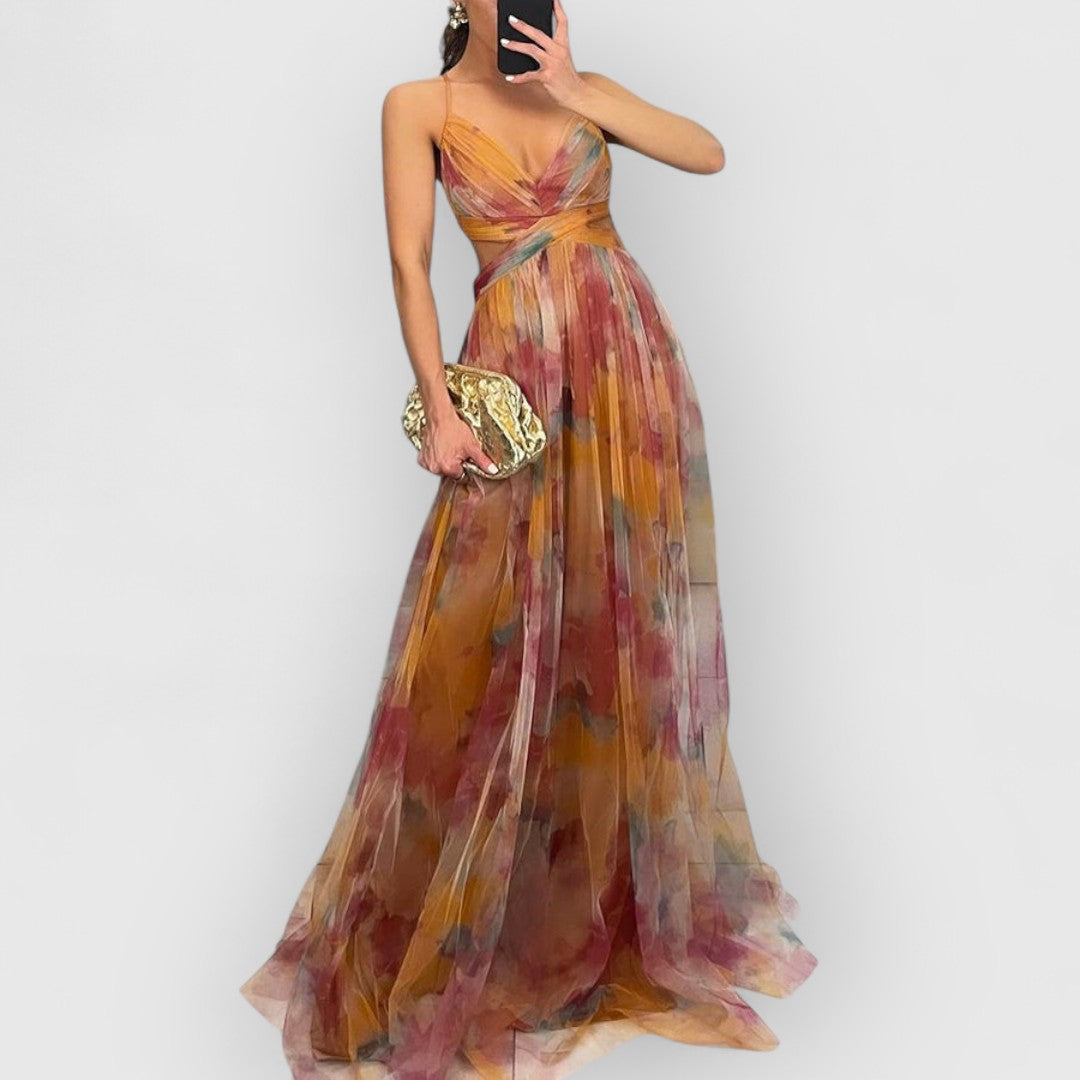 Verity™ | Floral Print Maxi Dress