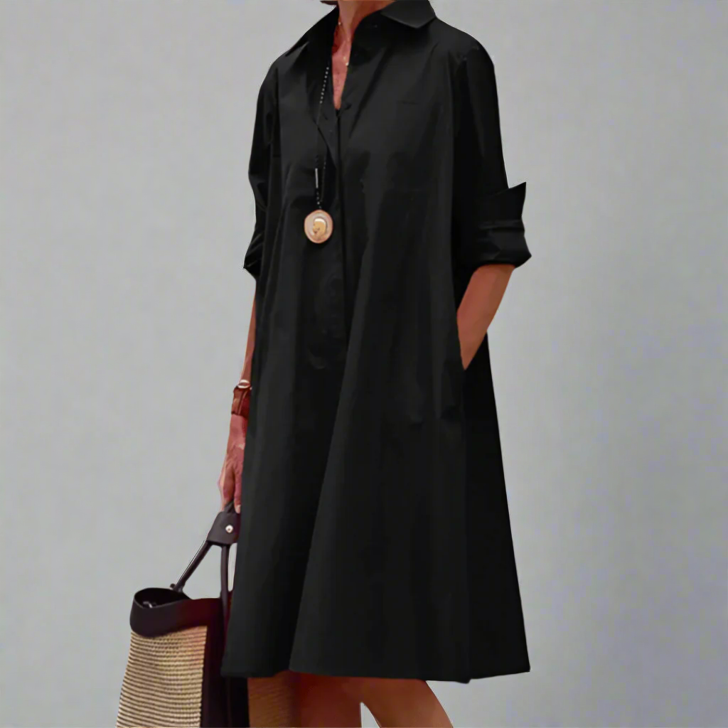 Sandrine™| Elegant Casual Polo Dress