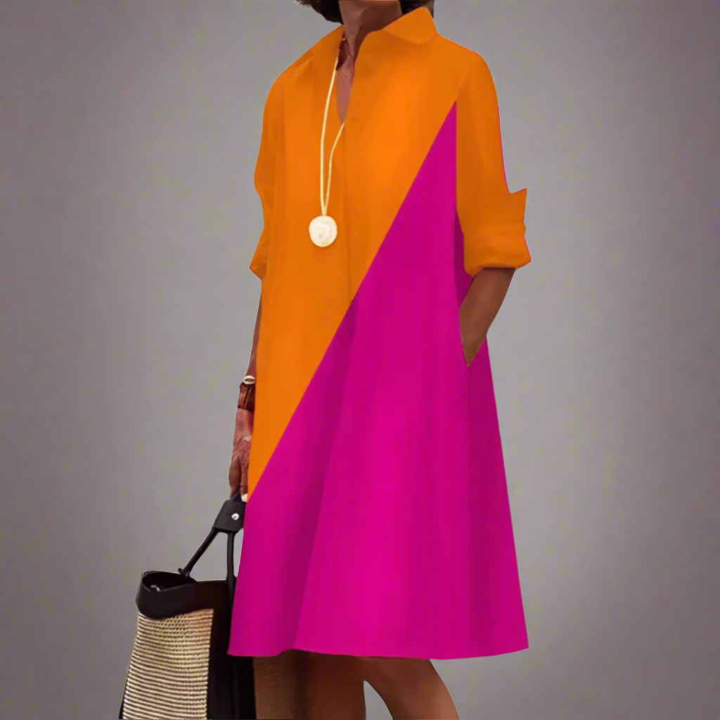 Sandrine™| Elegant Casual Polo Dress