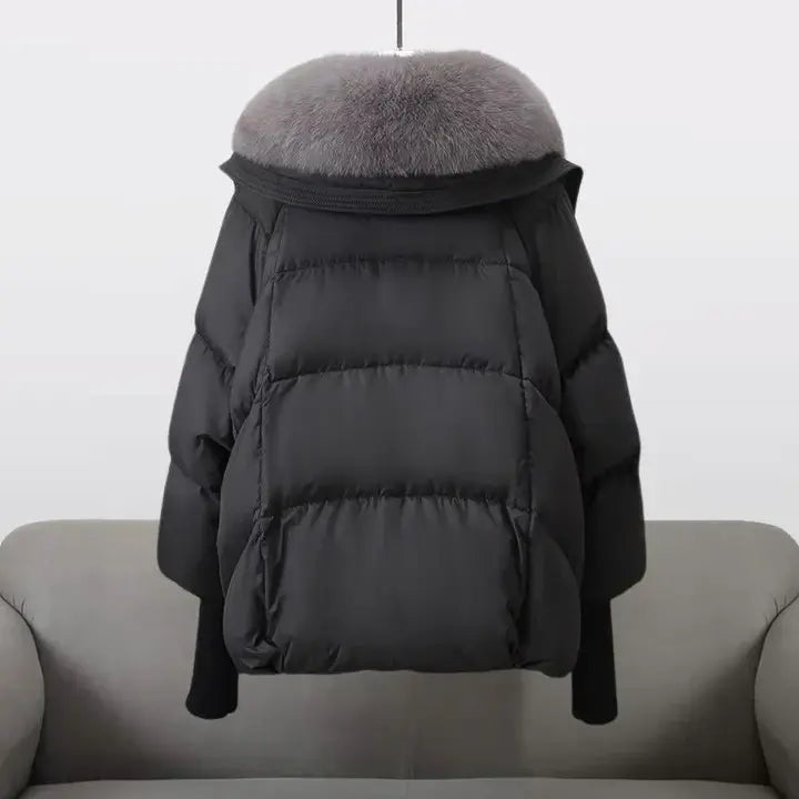 Hannah™ | Luxury winter jacket with fur collar