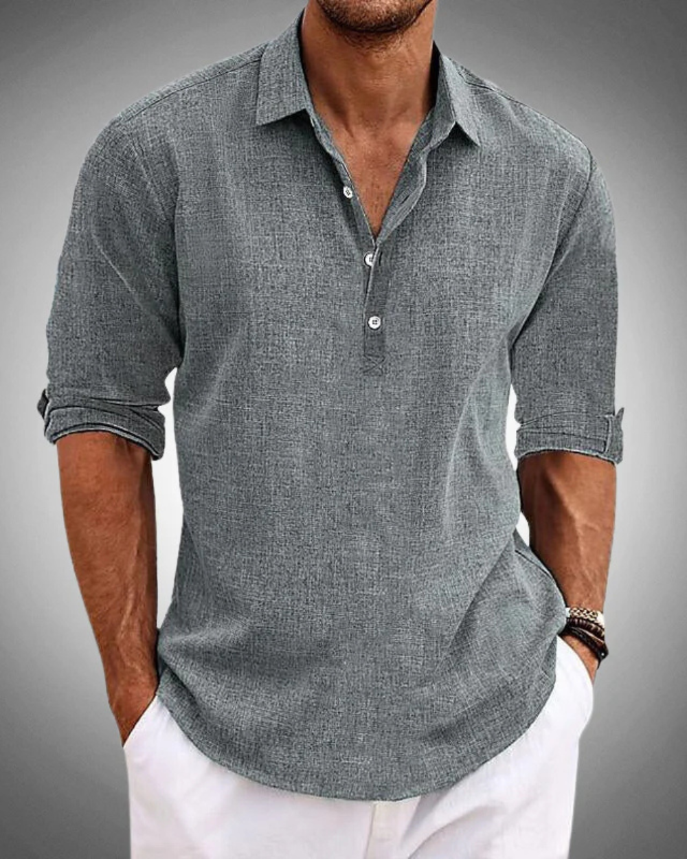 Landon™ | Classic Cotton Shirt – Effortless Style for Every Summer Day