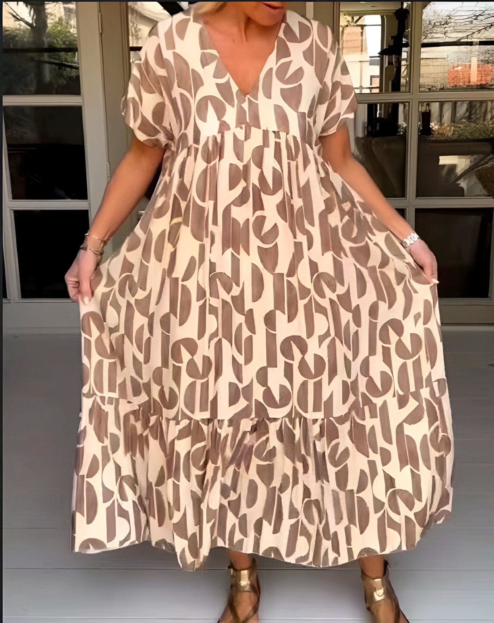 Colette™ | Fluid V-neck dress