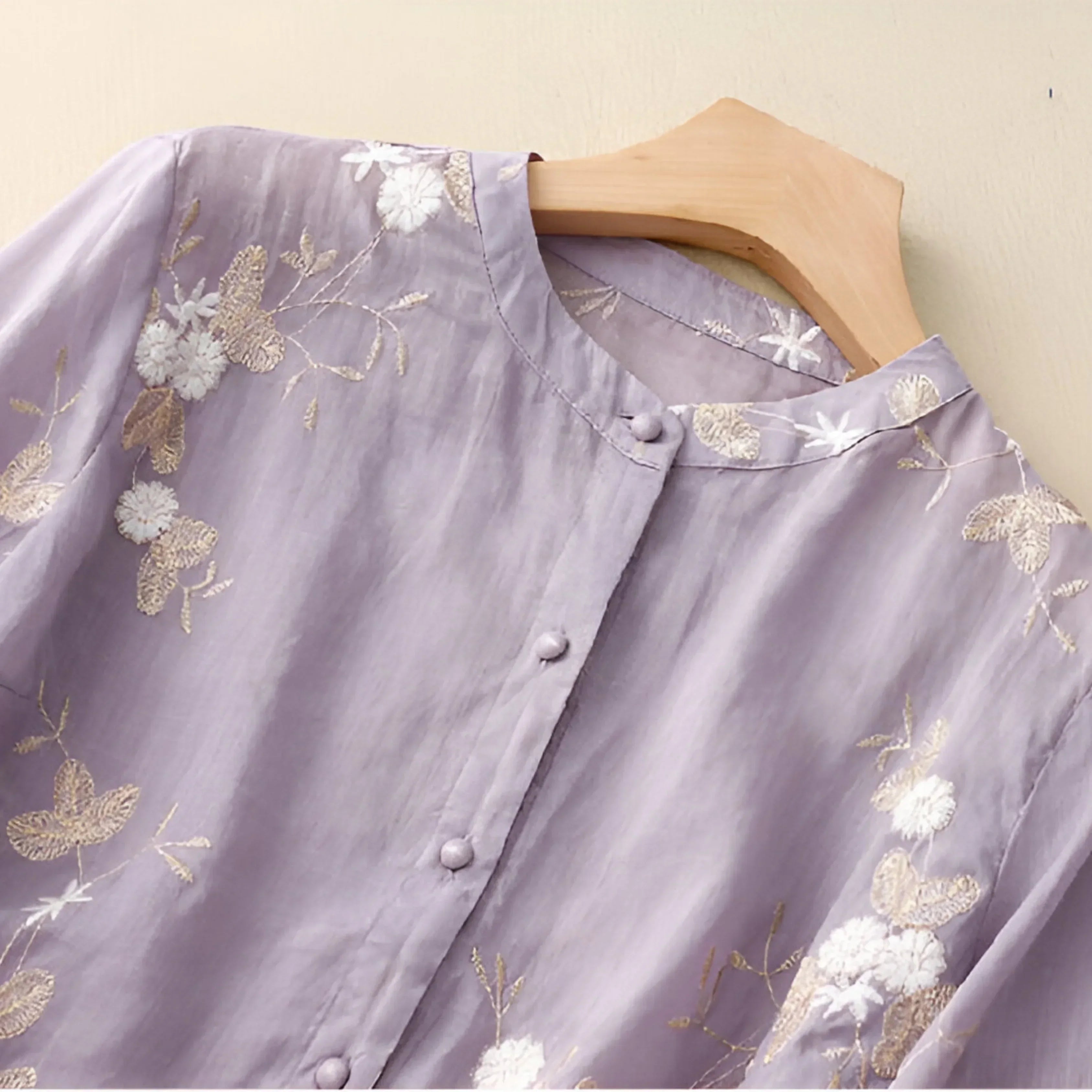 Mila™ | Embroidered cotton top