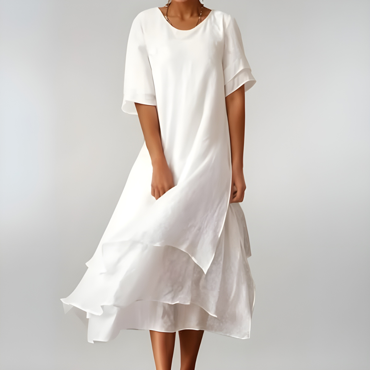 Agnès™ | Lightweight, elegant cotton maxi dress