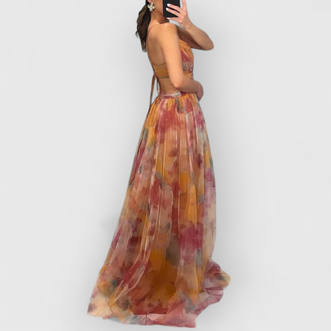 Verity™ | Floral Print Maxi Dress