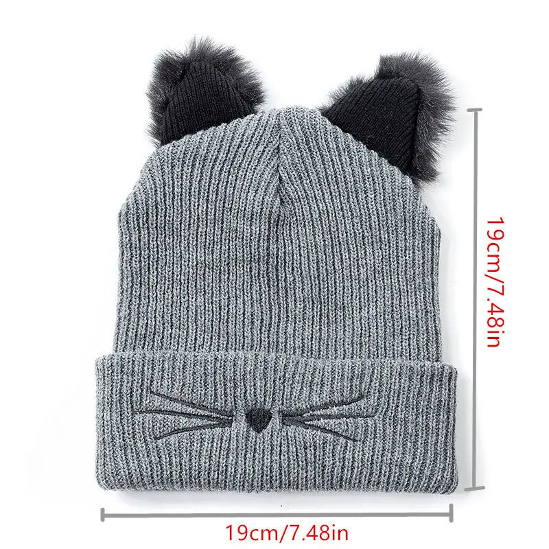 Lunabelle™ | Cat Ear Knit Beanie