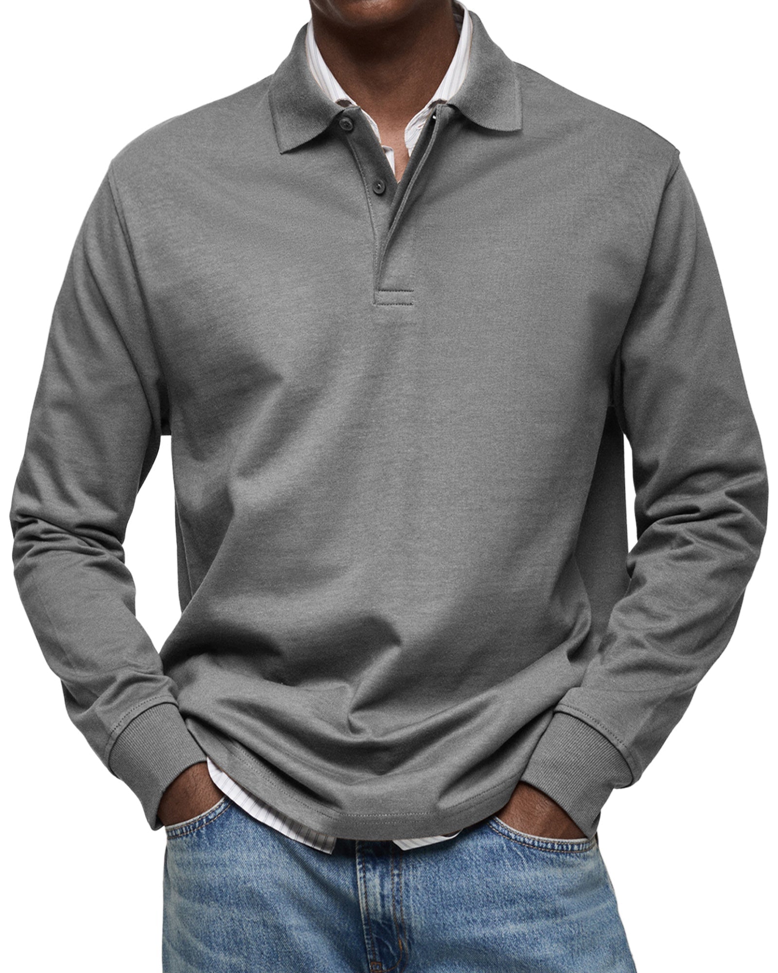 Adrian™ | Luxury Long-Sleeved Polo Shirt