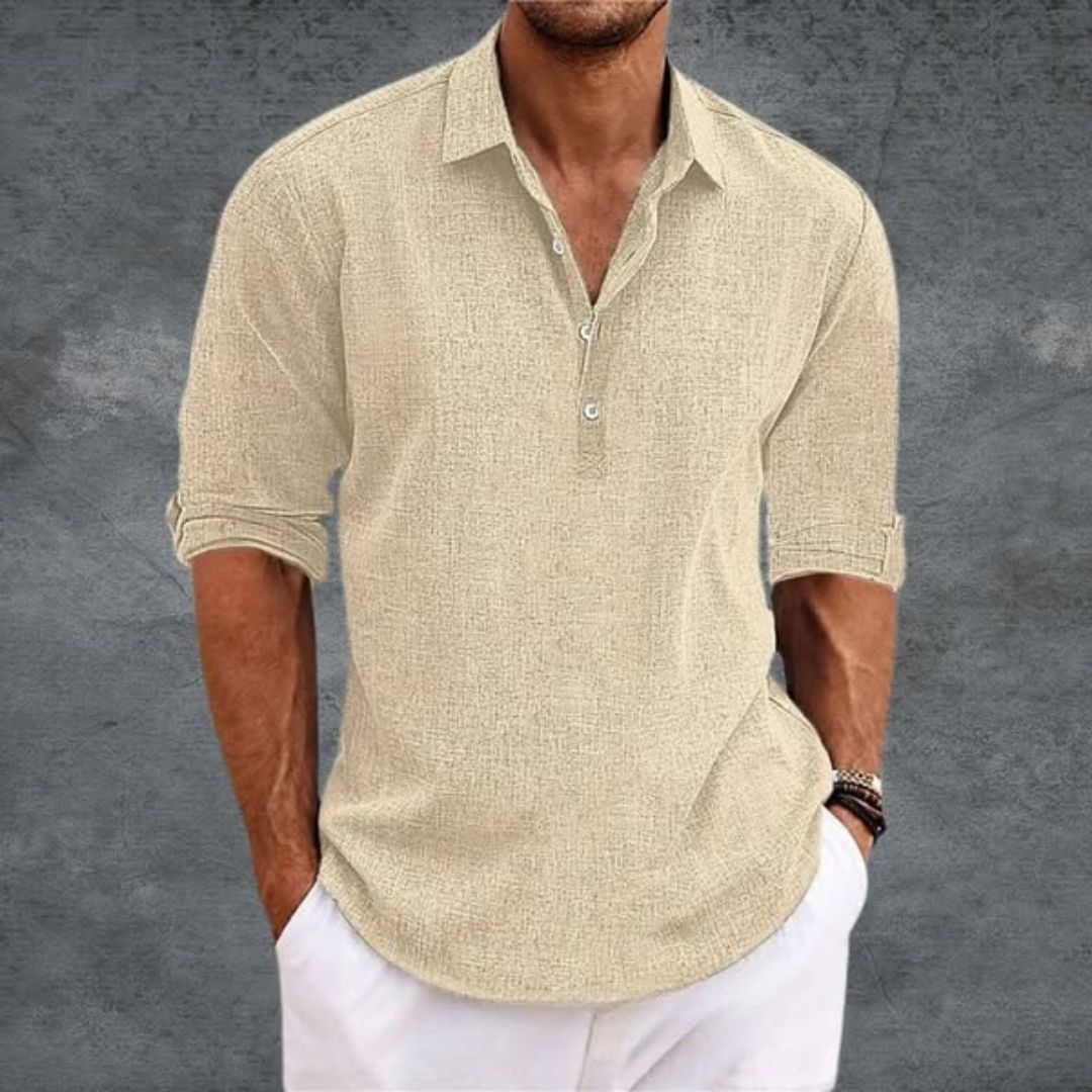 Landon™ | Classic Cotton Shirt – Effortless Style for Every Summer Day