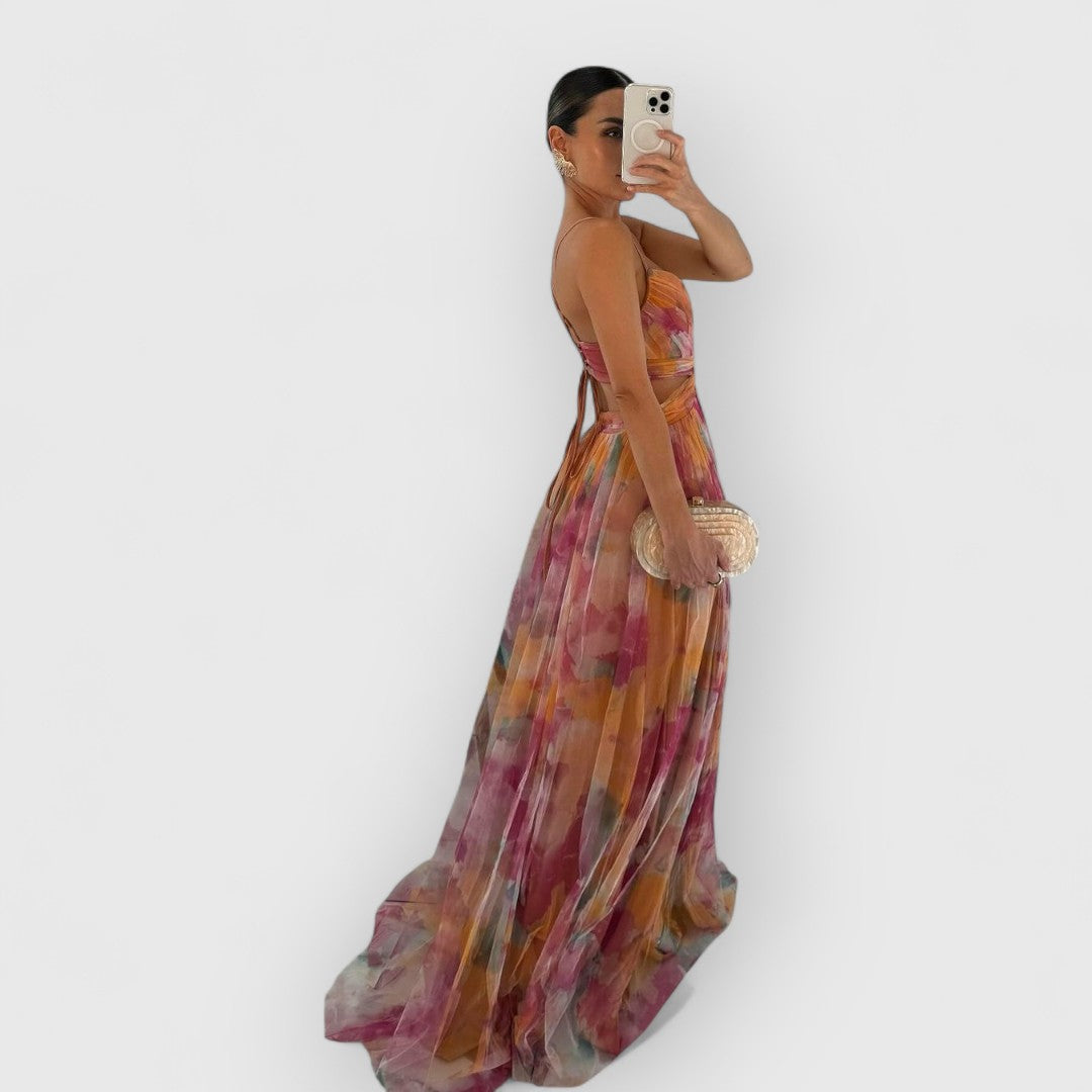 Verity™ | Floral Print Maxi Dress