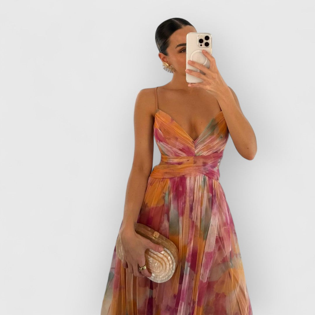 Verity™ | Floral Print Maxi Dress