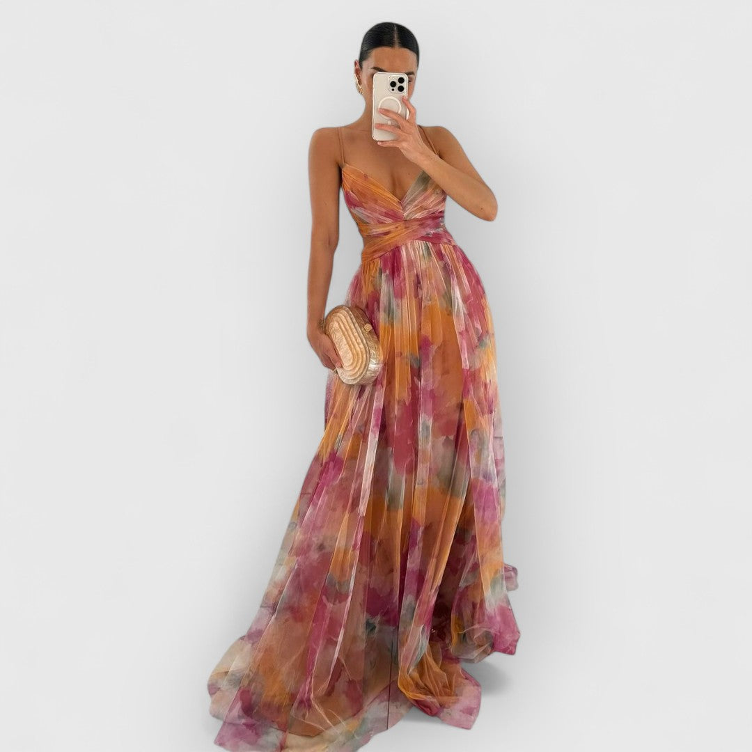Verity™ | Floral Print Maxi Dress