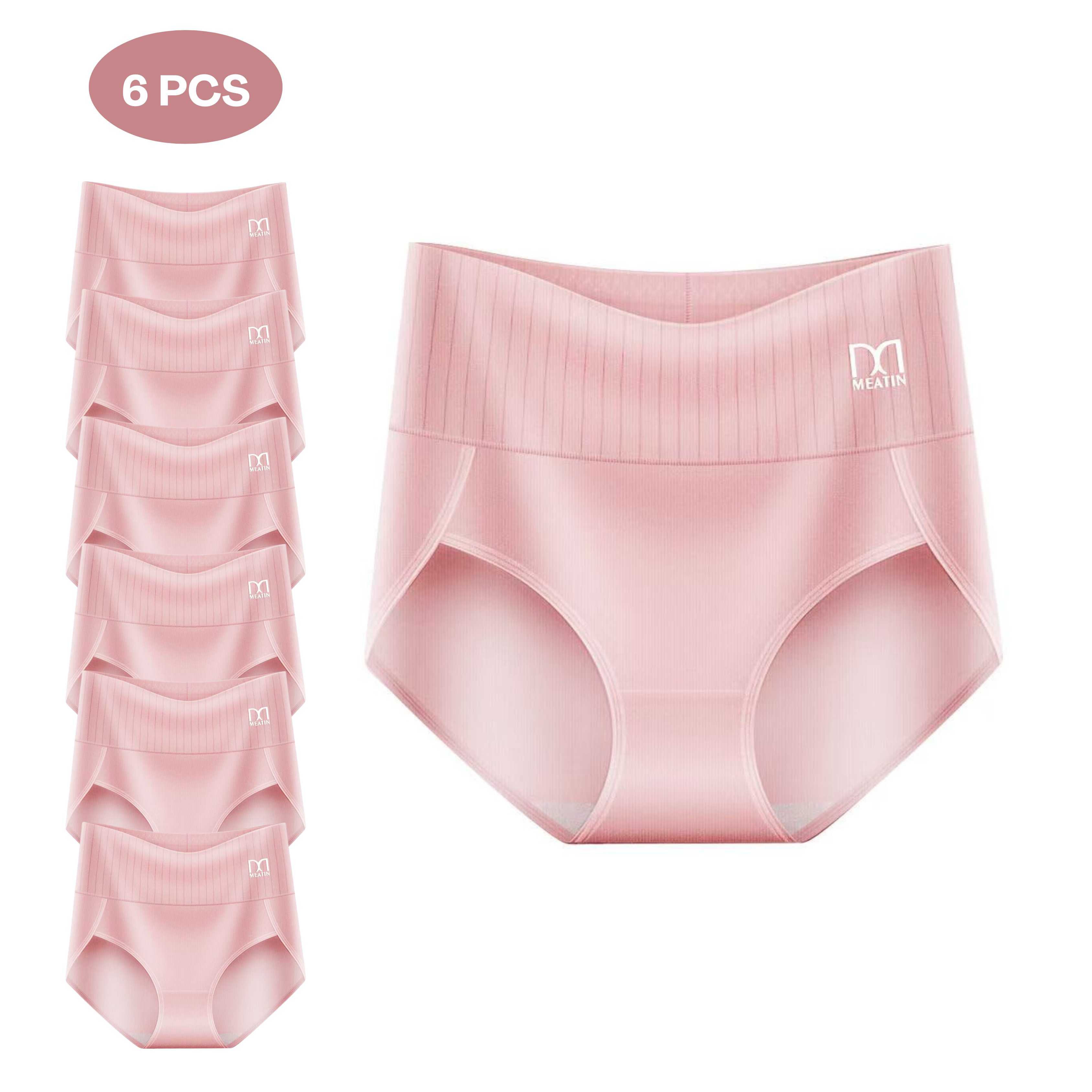 Lily Whisper™ | Pack of 6 high-waisted panties