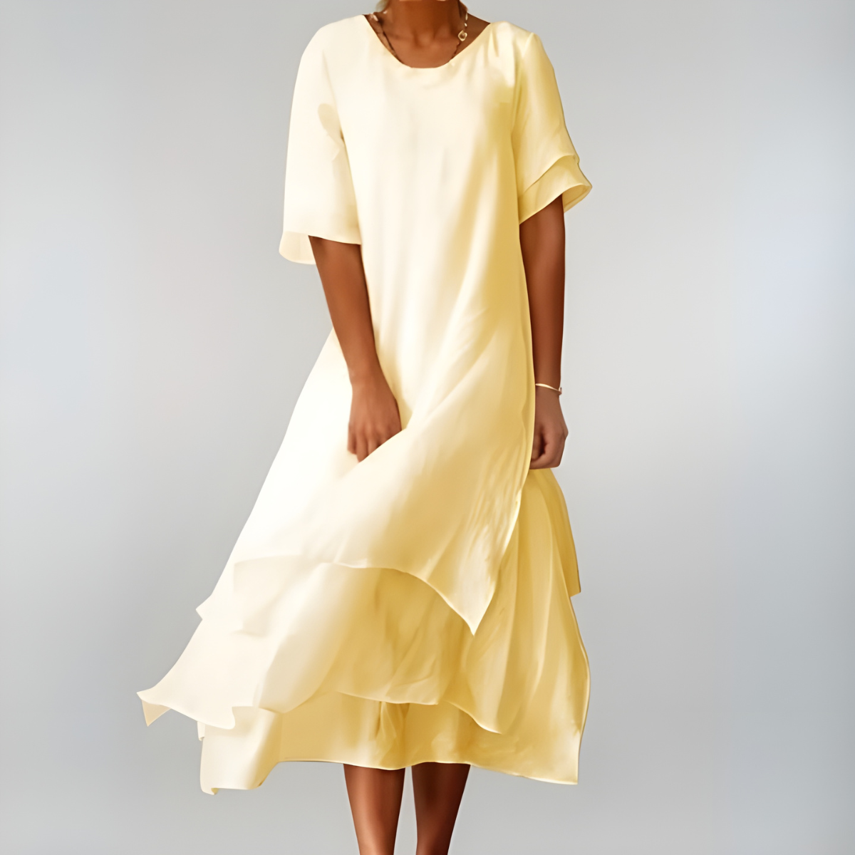 Agnès™ | Lightweight, elegant cotton maxi dress