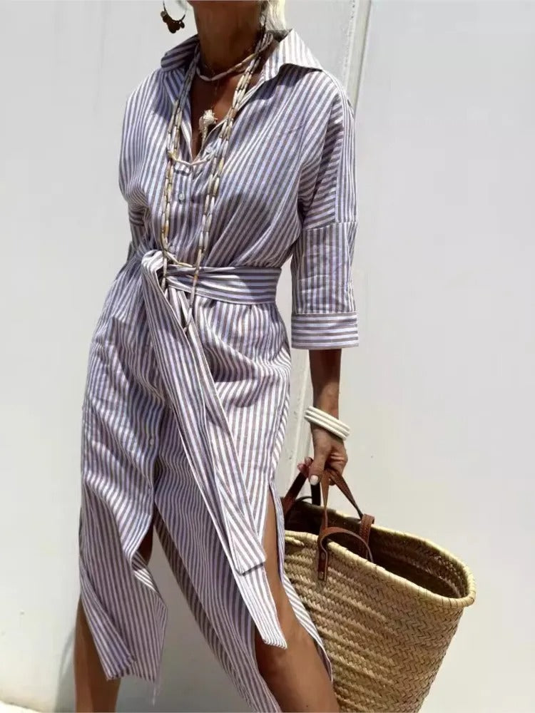 Géraldine™ | Light and stylish striped dress