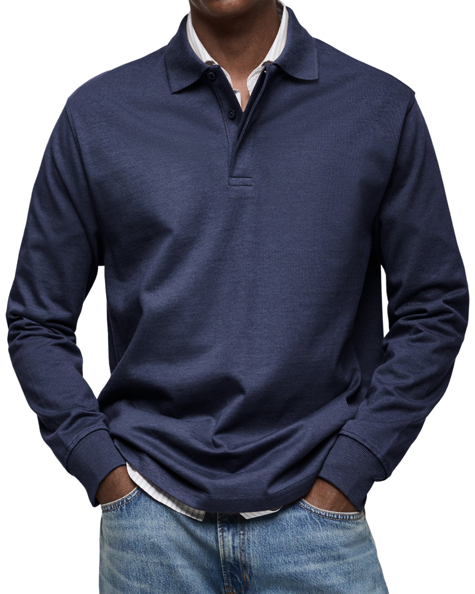 Adrian™ | Luxury Long-Sleeved Polo Shirt
