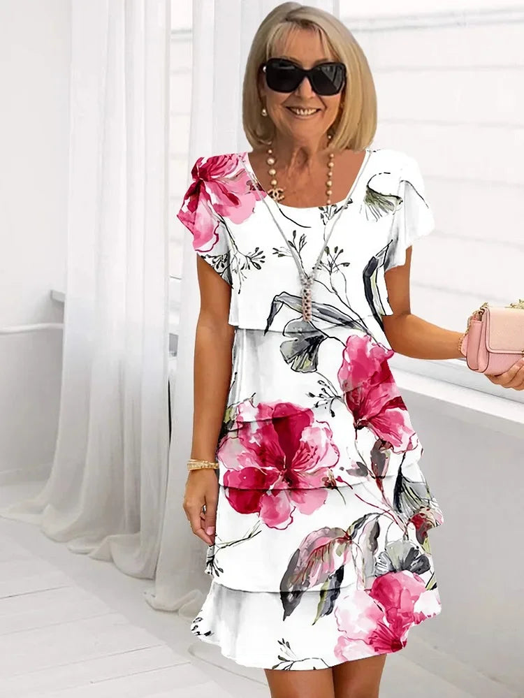 Ginette™ | Elegant floral dress