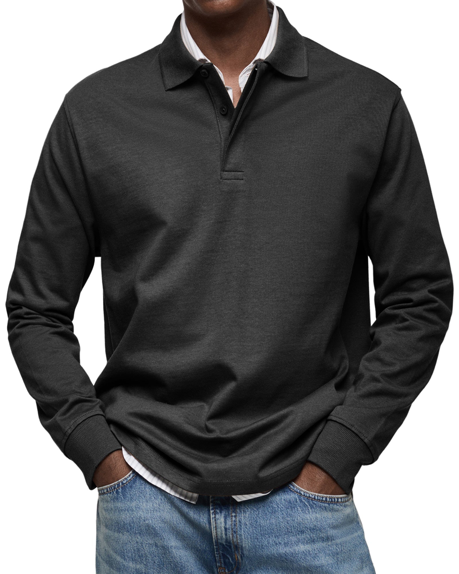Adrian™ | Luxury Long-Sleeved Polo Shirt