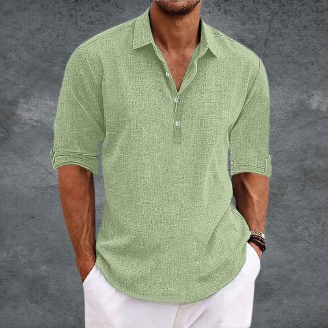 Landon™ | Classic Cotton Shirt – Effortless Style for Every Summer Day
