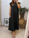 Simone ™| Light, refined pleated dress