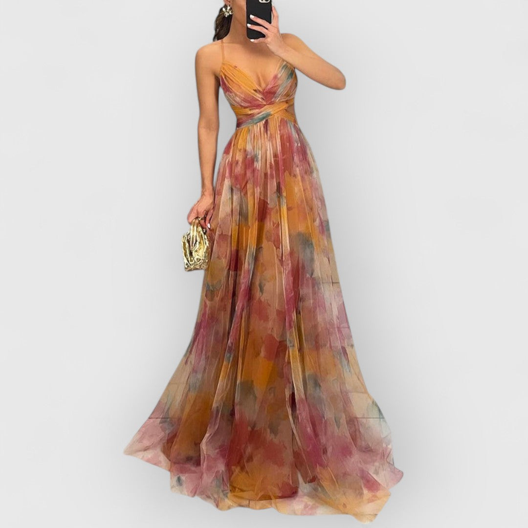 Verity™ | Floral Print Maxi Dress