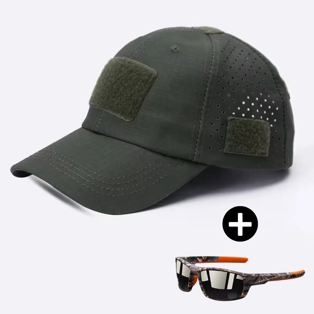 Marko™ | Tactical Cap & Sunglasses Set for Men (FREE SUNGLASSES)