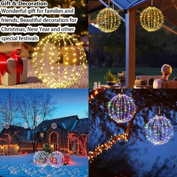 Ledsen™ ChristmasBall: LED Hangende Kerst Bal Lichtjes Voor Buiten Tuin Decoratie