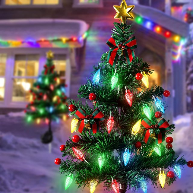 Ledsen™ MiniTree: Zonne-Energie LED Kerstmis Mini Boom Voor Paden