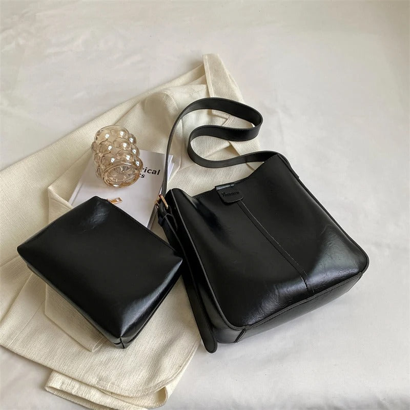Lieke™ | Set of 4 retro tote bags