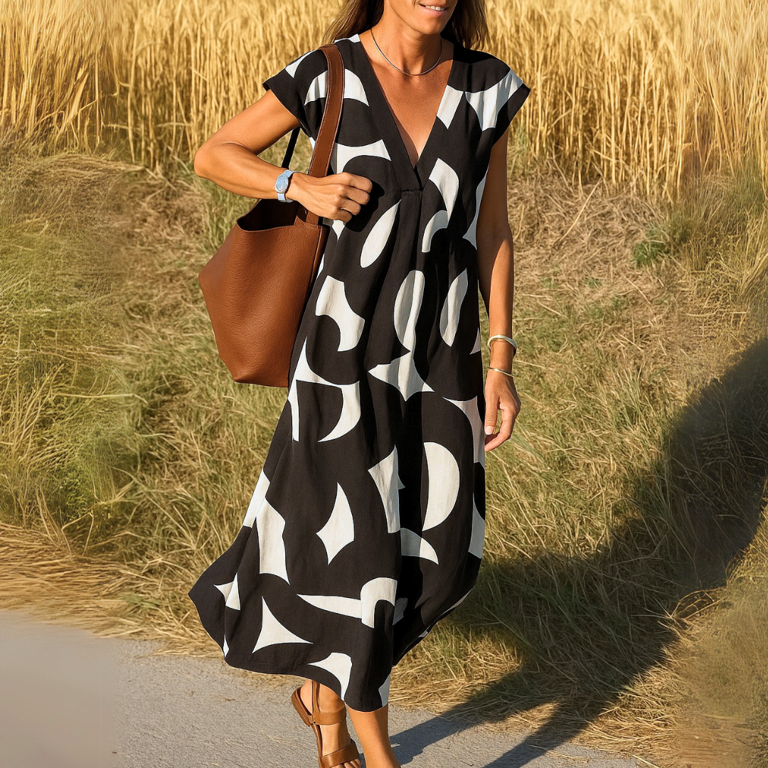 Valérie™ | Fluid V-neck dress