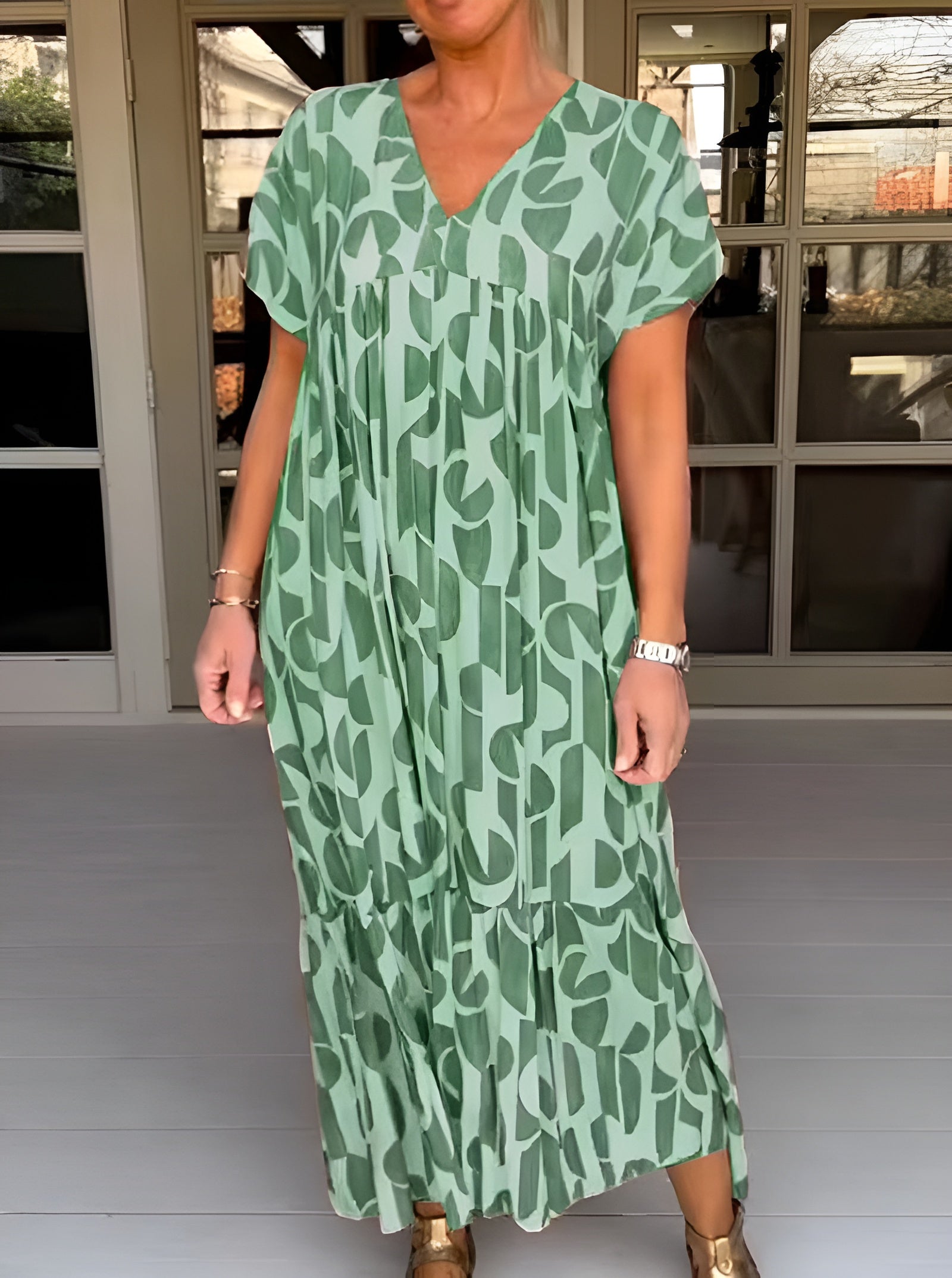 Colette™ | Fluid V-neck dress