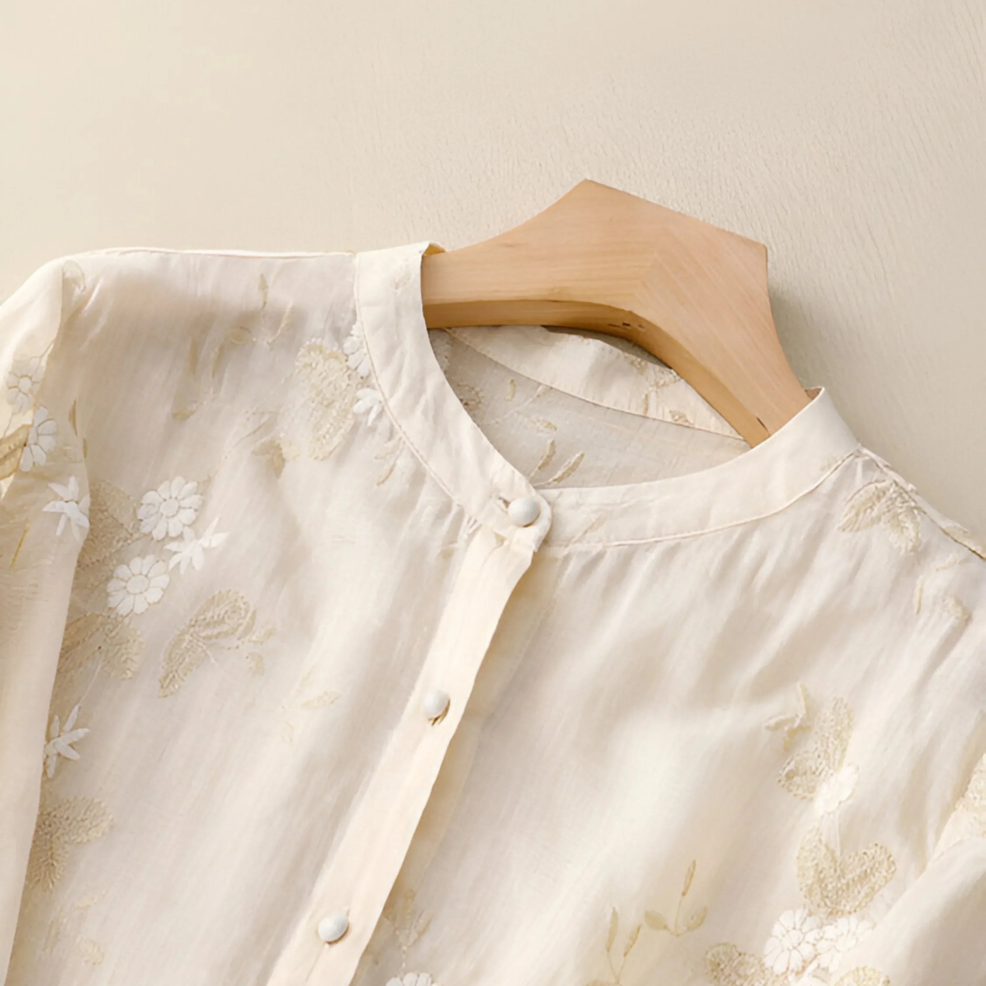 Mila™ | Embroidered cotton top