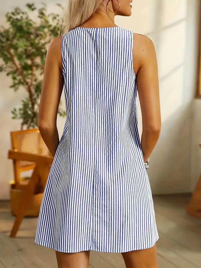 Aurélie ™| Lightweight striped short dress