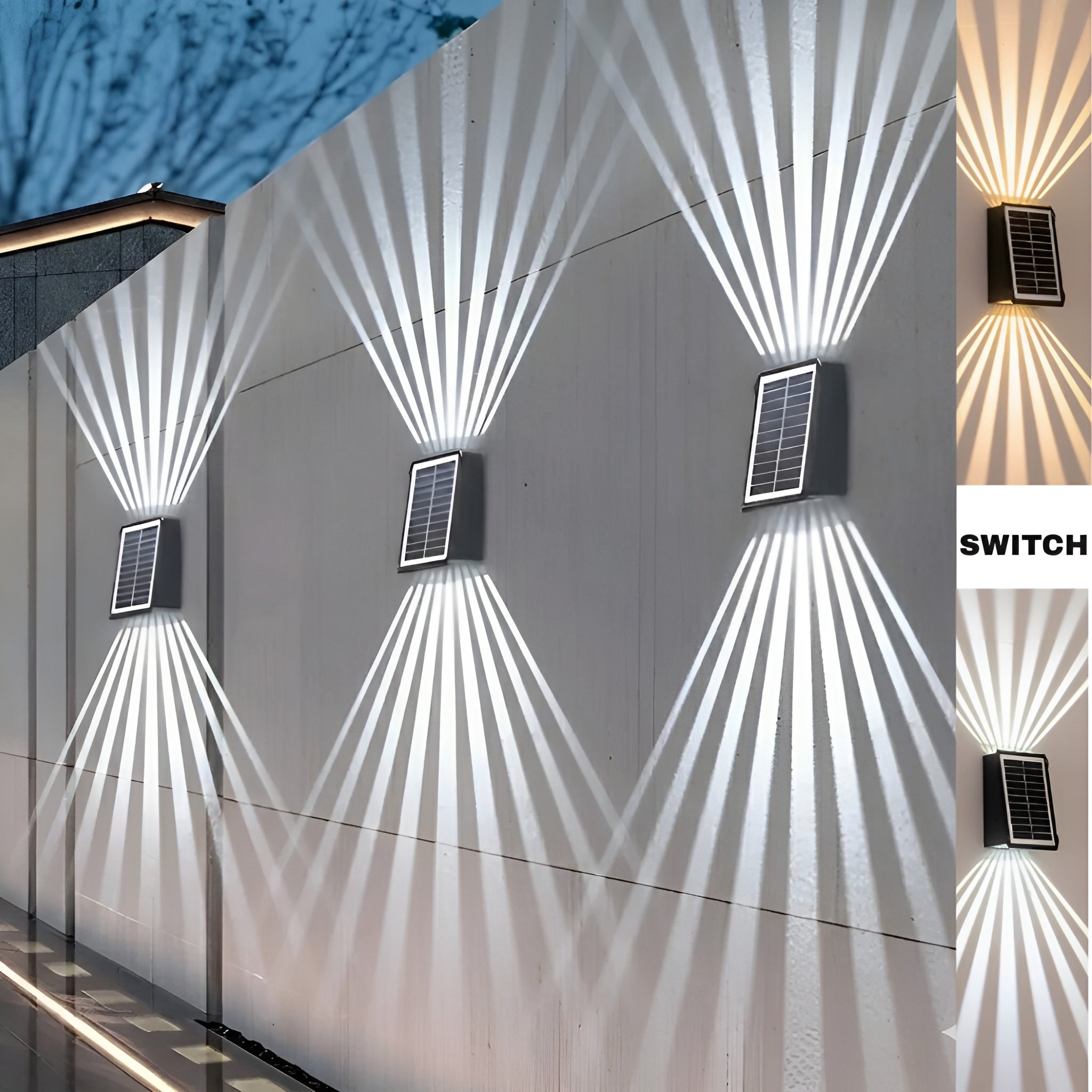 Ledsen™ WallLight: Zonne Dubbele Schaduw Muur Licht
