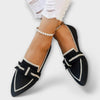 Sigbritt™ | Women's flat shoes with knotted design