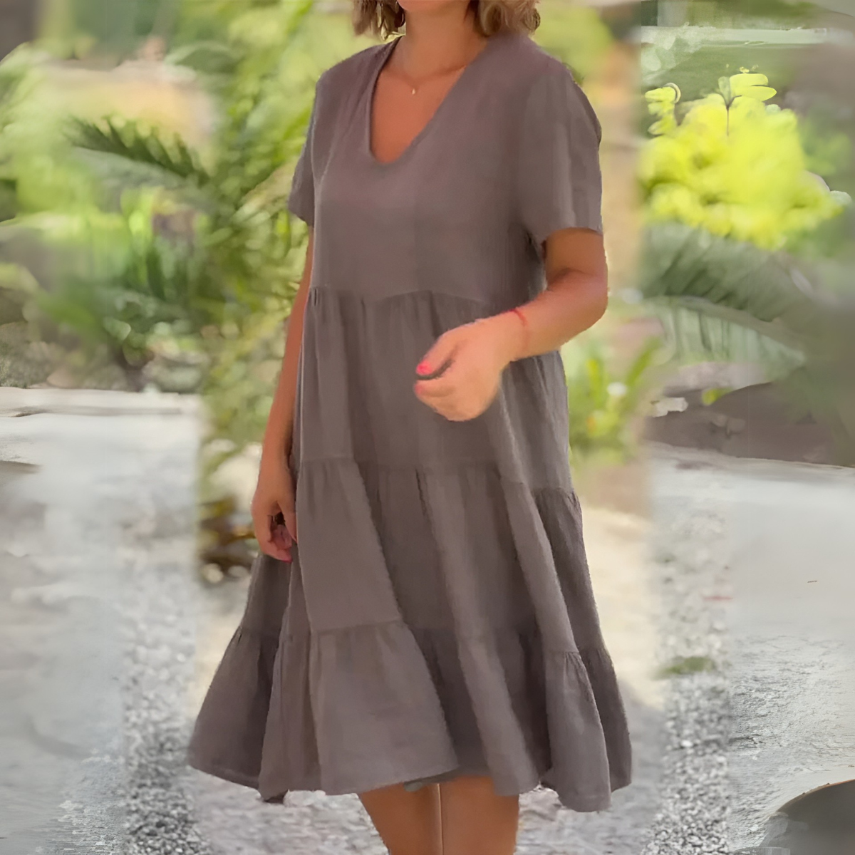 Luce™ | V-neck flowing dress