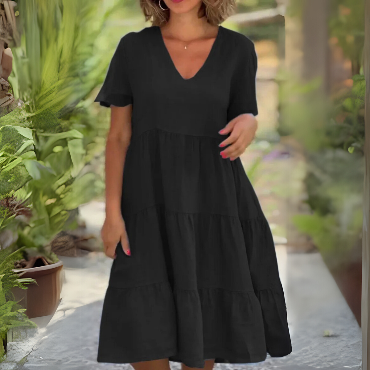 Luce™ | V-neck flowing dress