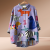 Linda™ | Exclusive women's blouse with dog print