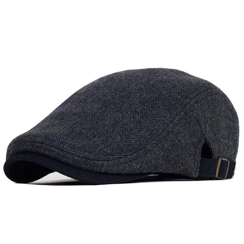 Ironholt™ | Rugged Herringbone Flat Cap