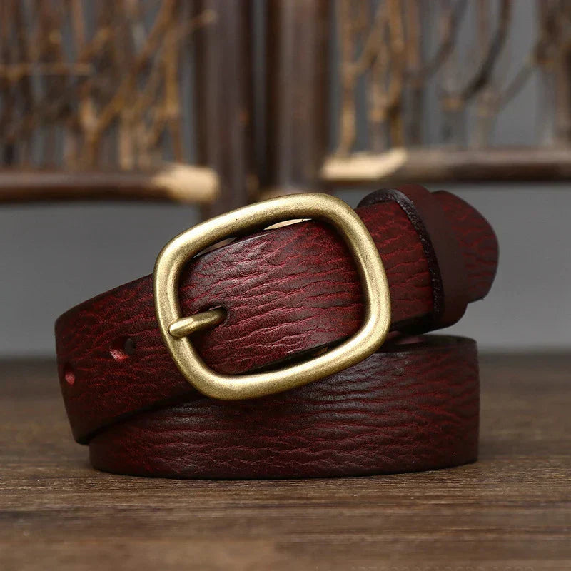 Elisa™ | Leather ladies' belt (1.1 inch wide)