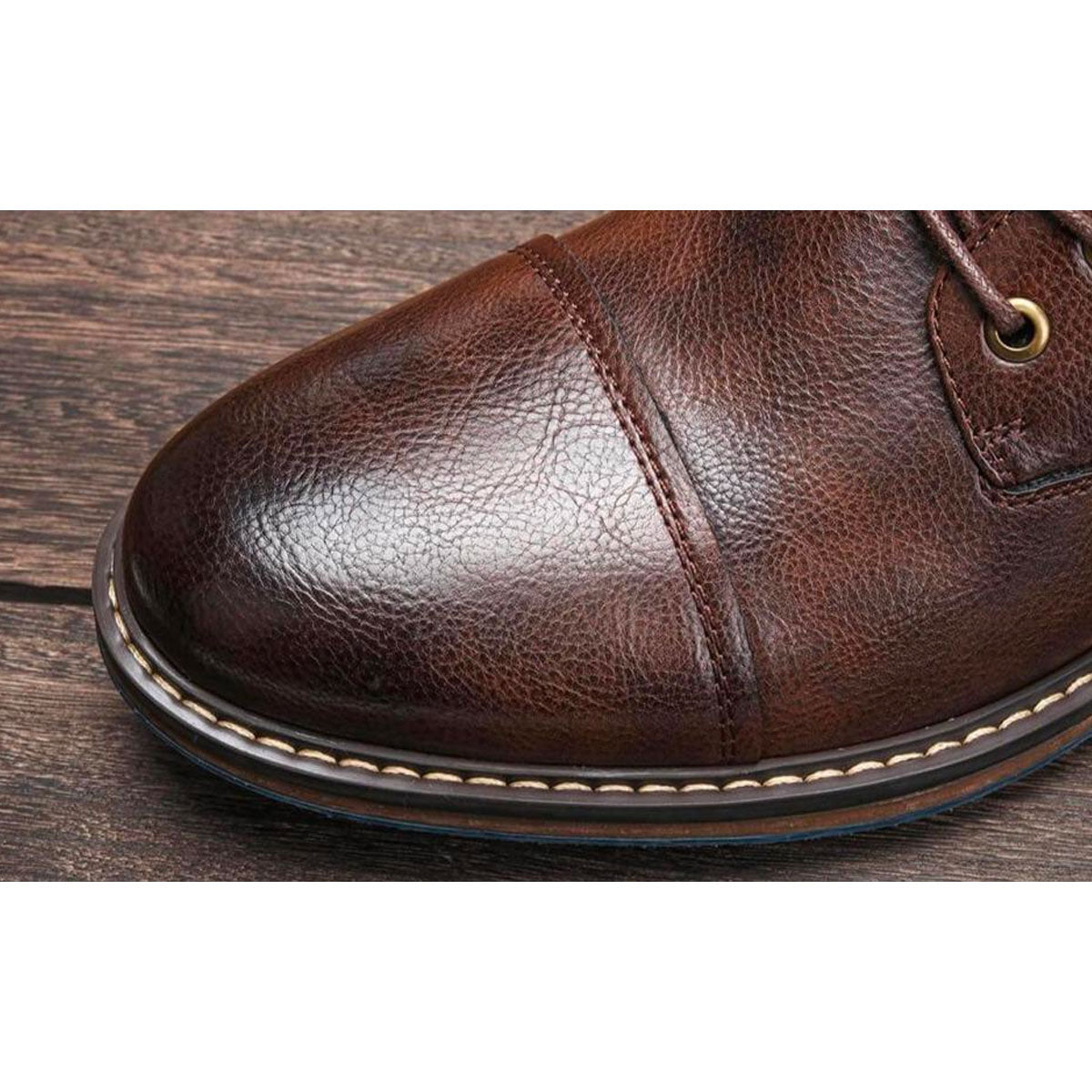 Aaron™ | handmade Oxford boots made from premium vegan leather