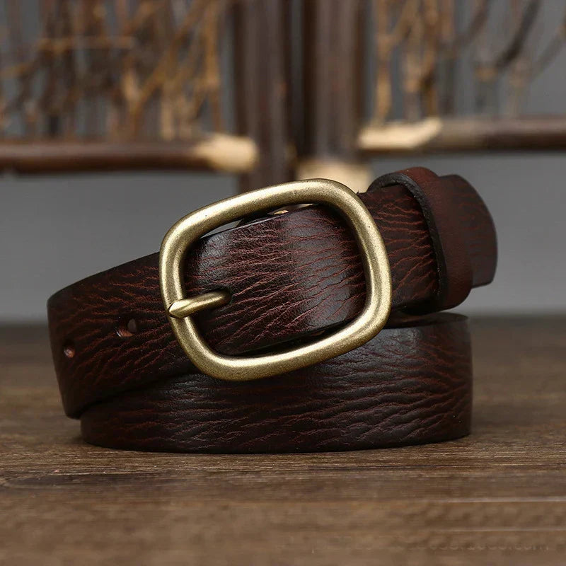 Elisa™ | Leather ladies' belt (1.1 inch wide)