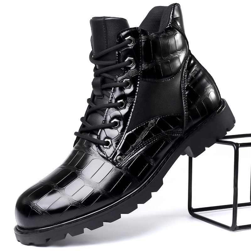 Rendell™ | Crocodile skin boots
