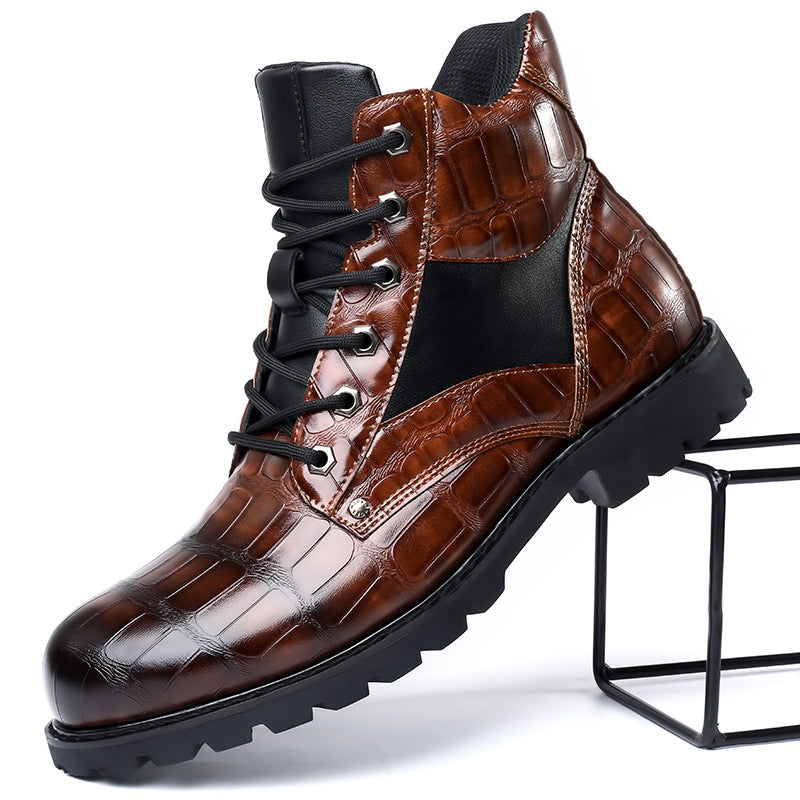 Rendell™ | Crocodile skin boots