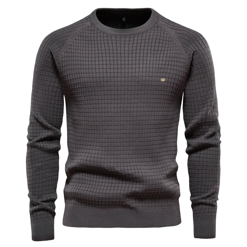 Emil™ | Men's sweater with plaid pattern
