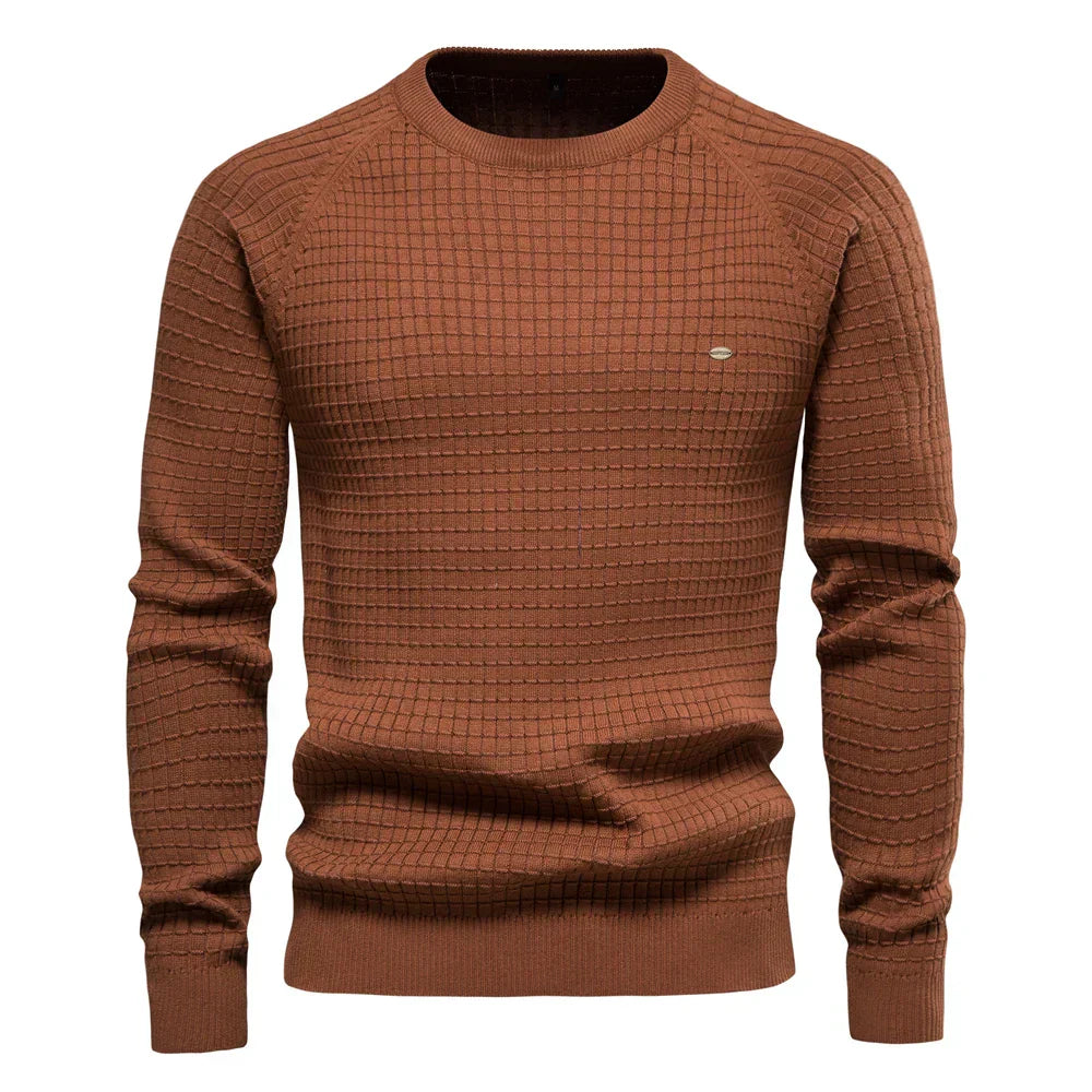 Emil™ | Men's sweater with plaid pattern