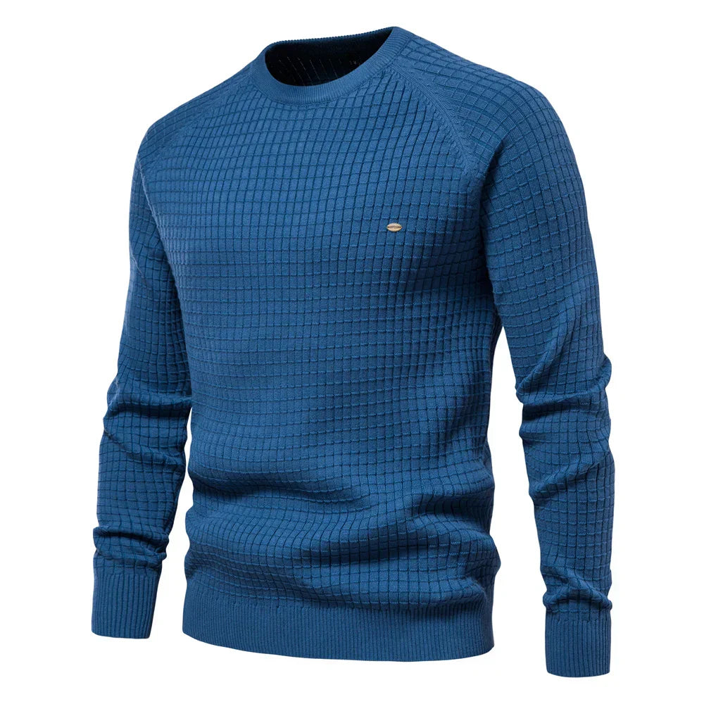 Emil™ | Men's sweater with plaid pattern